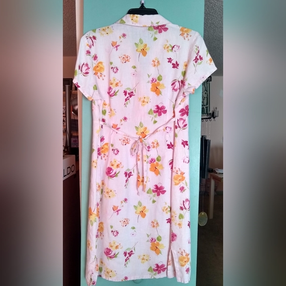 Pretty print linen dress - Picture 2 of 3